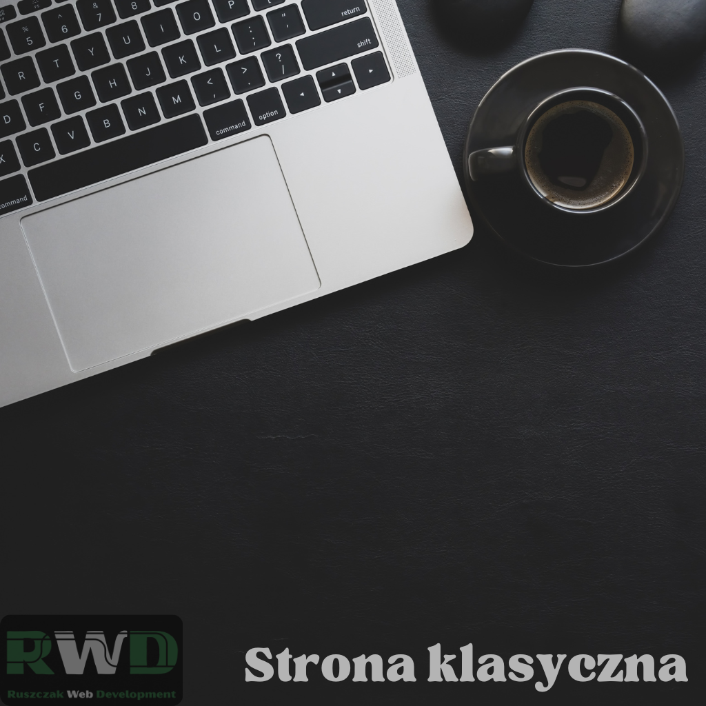 Laptop z filiżanką kawy.